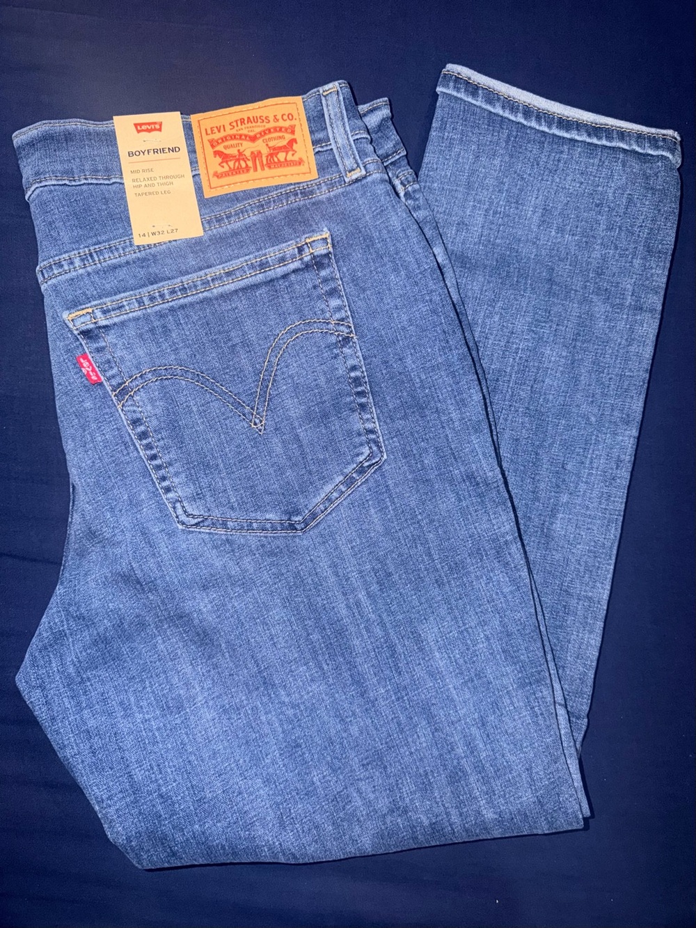 Levi's women relaxed Boyfriend Jeans - Blue